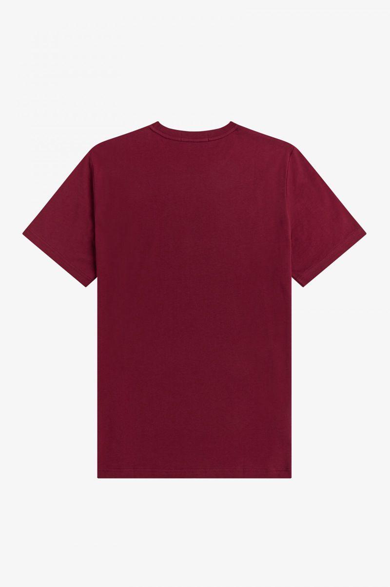 Red Fred Perry Laurel Wreath Men's T Shirts | PH 1705QMAZ